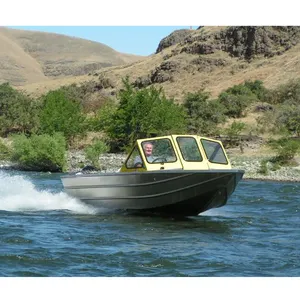 Barco de velocidad a chorro de aluminio completamente soldado para Lago y surf al aire libre Motor fuera de borda certificado por CE al mejor precio para pesca