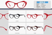 Gafas Bellestron Unisex de Moda con Montura Cuadrada, Diseño de Acetato Grueso Inyectado, Remaches Decorativos y Patillas Anchas, Modelo para Uso Diario