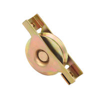 Roue galvanisée à roulement unique de 50mm avec support interne avec rainure en V U Y pour système de clôture de porte coulissante