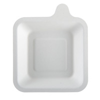 Assiettes carrées en papier compostables, écologiques, biodégradables, en canne à sucre, jetables, pour fêtes, dîners, anniversaires