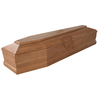 Ataúd de madera de Paulownia de alta calidad, nuevo estilo europeo, ataúd funerario barato, suministros directos de fábrica