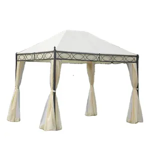 Tienda de metal para jardín, gazebo abierto personalizado para exteriores, impermeable, 3x4, 2021