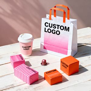 Tùy chỉnh dùng một lần nước ép trái cây uống cà phê bao bì giấy ly cà phê với nắp - Product Image 5