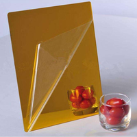 Plaque de fixation en plexiglas, miroir circulaire