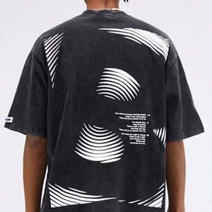 T-shirt graphique personnalisé pour homme, vintage, hip-hop, coton, streetwear, tee-shirt surdimensionné, Cactus Jack Lightning Brown - Product Image 1