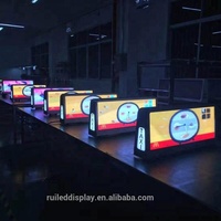 Pantalla LED P2.5 Personalizable a Todo Color para Publicidad en el Techo de Taxis, Pantalla LED Superior para Publicidad en el Techo de Taxis