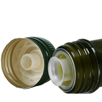 Bouchon en aluminium vert de 30mm Bouchon Ropp Bouchon inviolable avec bouchon pour bouteilles en verre d'huile d'olive