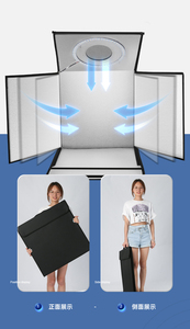 Boîte à lumière pliable pour studio photo avec anneau lumineux LED, tente de prise de vue, 5 fonds <span class=keywords><strong>en</strong></span> PVC pour photographie, bijoux, cosmétiques, boîte à lumière douce - Product Image 5
