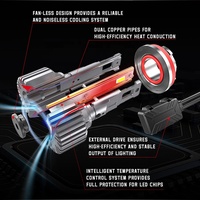 Phares de voiture LED LANSEKO G10 P13 PSX24 PSX26 30W 6000LM avec conception sans ventilateur pour phares de camion