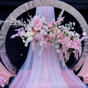 Fleurs en soie imprimées en 3D de haute qualité, simulation rose, pour décoration de <span class=keywords><strong>mariage</strong></span>, chapelle, plafond, allée, accessoires de photographie extérieure - Product Image 4