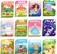 Paquete de 12 Libros de Dibujo para Colorear con Diseños de Sirenas y Princesas, Serie Laberinto, Bordados, para Fiestas de Cumpleaños, Año Nuevo y Navidad