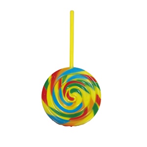 Halloween Carnival Kids Fancy Prop Multi Colour Jumbo Phoney Photo Large Decorative Rainbow <b>Swirl</b> <b>Lollipop</b> - Product Image 3