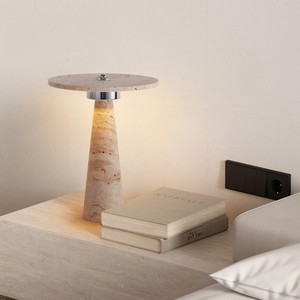 Travertine <b>Table</b> Lamp E27 LED Bedside Lighting Bedroom Study Nordic Style - Product Image 1