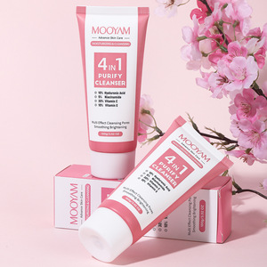 <span class=keywords><strong>Nettoyant</strong></span> pour le <span class=keywords><strong>visage</strong></span> 4 en 1 à l'acide hyaluronique Niacinamide VC VE Beauty Pore Clean Oil Control Firming Face Cleanser - Product Image 4