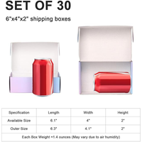 Boîte à jouets pour adultes en carton blanc de faible quantité minimale de commande-Emballage personnalisé de petite taille, recyclable pour une expédition sécurisée