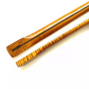 Mástil de Guitarra de Arce Flameado Tostado de 22 Trastes y 25.5 Pulgadas con Acabado Brillante Personalizado para Guitarras Estilo ST, Gran Venta - Product Image 5