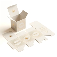 Caja de Papel Rígido con Relieve Moderno, Personalizada y Desechable, con Recubrimiento UV para Empaque de Té
