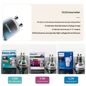 สำหรับไฟสปอร์ตไลท์ LED GU10 ฐาน 220V หรี่แสงได้ 5W หลอดไฟแบบขั้วต่อ ใช้ภายในอาคาร เหมาะสำหรับโคมไฟตั้ง<span class=keywords><strong>โต๊ะ</strong></span>สไตล์คริสตัล - Product Image 4