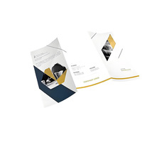 Impression de dépliants promotionnels pour entreprises et hôpitaux, format personnalisé, 70 % pages, 4 livrets, impression offset, plastification, logo personnalisé