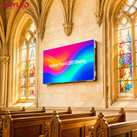 Écran d'affichage LED Micro COB GOB d'intérieur P0.9 P1.25 P1.95 8K Mur vidéo sans soudure à pas fin pour salle de contrôle, salle de réunion, salle d'exposition