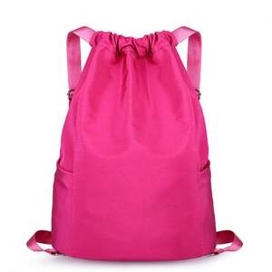 Waterproof 600D Polyester Nylon Cotton Canvas <b>Drawstring</b> Backpack <b>Bag</b> - Product Image 6
