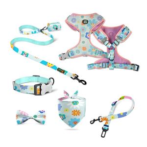 MIDEPET, collares para mascotas, conjunto de correas, Dropshipping, acepta transpirable, ajustable, suave neopreno, capa de aire, arnés para perros, poliéster acolchado - Product Image 2