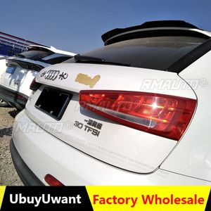 Use for Audi Q3 2013-2016 Year Spoiler ABS <b>Plastic</b> Carbon Fiber Look Hatchback Roof Rear Wing Body Kit Accessories - Product Image 1