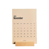 Support en carton pour bloc-notes, bureau, maison, commerce de détail, réception, décoration, présentoir photo, support en bois personnalisé pour calendrier de bureau mensuel