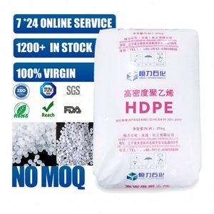 Granulés de PEHD Hengli Petrochemical 25 kg/sac, blanc, vierge, qualité film soufflé, haute cristallinité, matière première résine de polyéthylène - Product Image 1