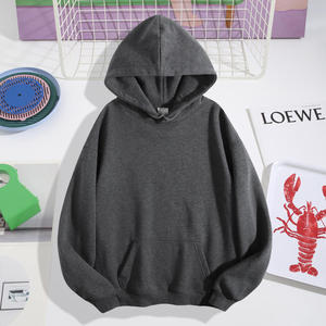 <span class=keywords><strong>Sweat</strong></span> <span class=keywords><strong>à</strong></span> <span class=keywords><strong>capuche</strong></span> 50/50 coton polyester pour hommes 270g pull chaud noir gris - Product Image 2