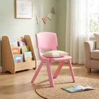 Chaise en plastique pour enfants de maternelle, idéale pour la lecture à domicile, design sécurisé, adaptée aux enfants, en plastique épaissi et écologique