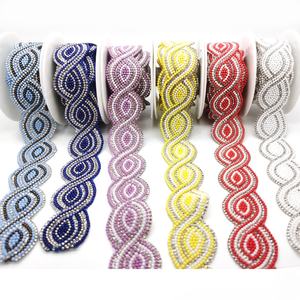 S269 nhà máy thời trang trang trí sửa chữa nóng Rhinestone Dải sắt trên Rhinestone hạt cắt tỉa cho túi quần áo - Product Image 3