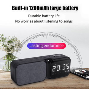 Haut-parleur <span class=keywords><strong>Bluetooth</strong></span> personnalisé 8 en 1 HF16 avec affichage horloge HD Radio FM certifiée CE FCC UL Haut-parleurs à écran intelligent domestique <span class=keywords><strong>filaire</strong></span> avec carte TF - Product Image 6