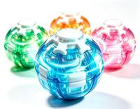 Jouet anti-stress style influenceur, boule rotative à pression lumineuse, spinner spiralé coloré pour les doigts