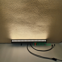 Barres lumineuses murales LED RGBWA intelligentes à puissance réglable, contrôle DMX512/WiFi, résistantes à l'eau IP65, pour extérieur, jardin, ambiance