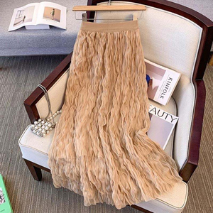 Jupe longue droite élégante grande taille pour femme – Collection été – Vente en gros – Jupes décontractées grande taille pour femme - Product Image 1