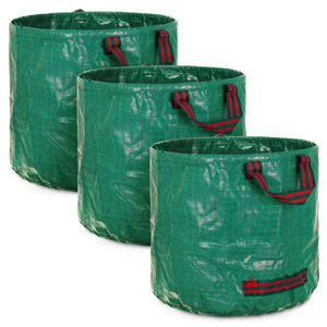 Cubo de basura plegable de tela Oxford de gran capacidad para jardín, almacenamiento al aire libre para hojas caídas y malezas, bolsas de basura para el hogar - Product Image 1