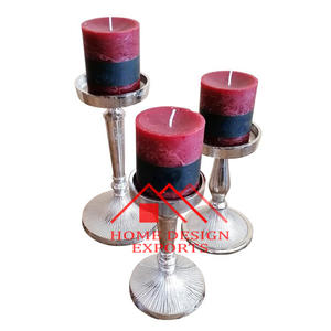 Soporte de vela 2025 de Metal 2024, candelabro de Venta caliente con soporte votivo de vidrio para decoraciones de centros de mesa - Product Image 4