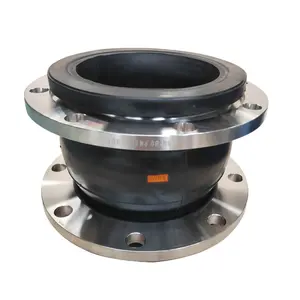 Runtaida Flexible bellow anti-vibration stainless steel flange single ball rubber joint