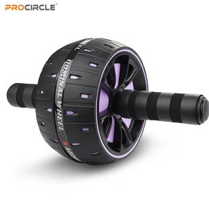 ABW-DJ003 biểu tượng tùy chỉnh bán buôn bụng tập thể dục tập thể dục sức mạnh cốt lõi Tập Thể Dục <span class=keywords><strong>Ab</strong></span> bánh xe con lăn với đầu gối mat - Product Image 3