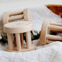 Arte de madera Montessori, material didáctico, campana de Roca de madera para bebés de 0 a 3 años, niños pequeños, Educación Temprana, educativo, aprobado EN71