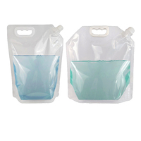 Pochette de bec liquide transparente sac à boire de jus emballage en plastique pochette de boisson avec bouchon à vis