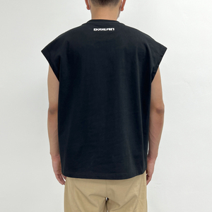 New Round Neck Gym Vest Manufacturer Streetwear Oversized <b>Sleeveless</b> T-shirt Designer Custom Screen Printing Cotton tank <b>Tops</b> - Product Image 2