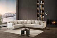 Yüksek Kaliteli Dayanıklı Modern Kare İki Kişilik Köşe Koltuk Modüler Çekyat Takımı (Kumaş Kaplama, Apartmanlar İçin)