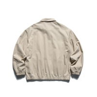 OEM conception personnalisée printemps nouveau style couleur unie polyvalent manteau ample long unisexe rétro décontracté bombardier veste