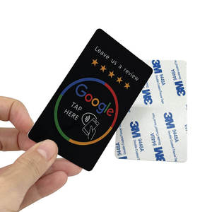 Tùy chỉnh NFC <span class=keywords><strong>chip</strong></span> Google xem xét thẻ N tag213 215 216 13.56MHz xem xét hiển thị RFID khách sạn ứng dụng Made PVC - Product Image 5