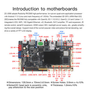 רוקים rk3566 אנדרואיד לוחות אנדרואיד מכונות אוטומטיות/עיצוב רפואי יצרן עם לוחות אם פיתוח לינוקס - Product Image 2