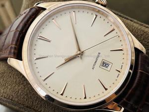 Reloj de Cuarzo para Hombre de Negocios, con Logotipo Personalizado, Marca Privada, Caja de Acero y Cuero Genuino, con Zafiro Único - Product Image 4