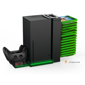 Bảng Điều Khiển Gisc Chơi <span class=keywords><strong>Game</strong></span> Đa Năng Bộ Điều Khiển Làm Mát Đế Sạc Kép Cho Xbox Series <span class=keywords><strong>X</strong></span> Đế Sạc Làm Mát - Product Image 2