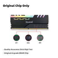RAM pour PC de bureau RGB 16 Go/32 Go DDR5 4800 MHz 6000 MHz avec fonction ECC, modèle noir et blanc - En stock !